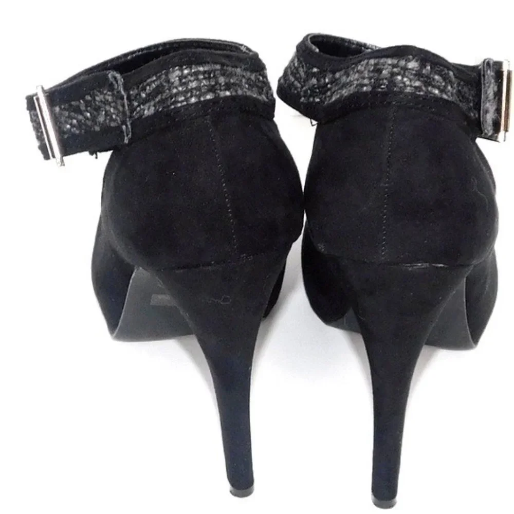 Vintage Penny Loves Kenny Black Suede Pump